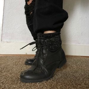 Black boots